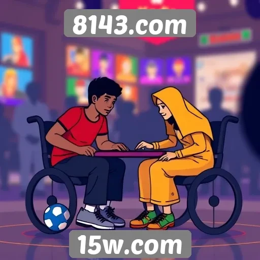 Acessibilidade e inclusão no site de jogos 8143.com
